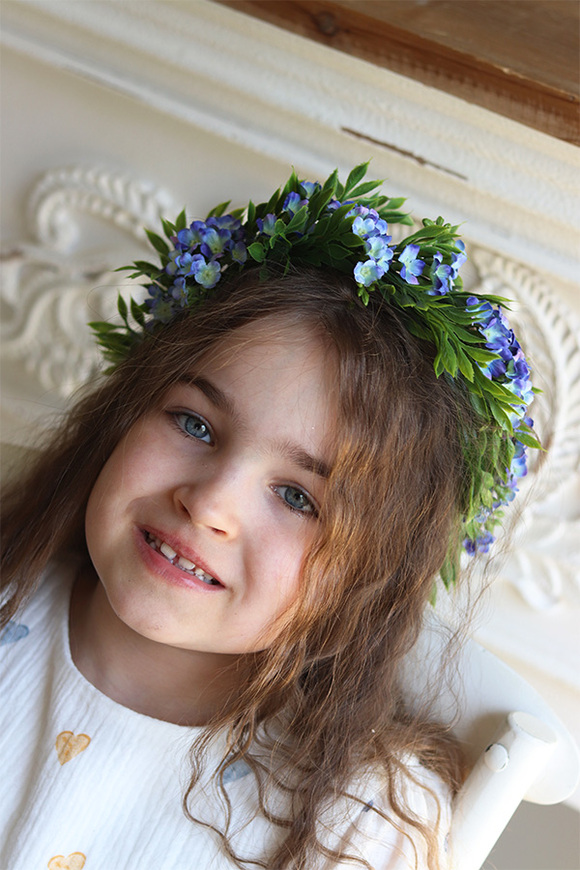 Hestia, kwiatowy wianek na głowę, rozmiar uniwersalny