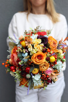 Federica, jesienna kompozycja w koszu