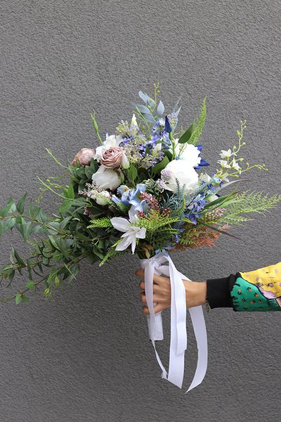 Malediwy Blue 2, niebieski bukiet kwiatów