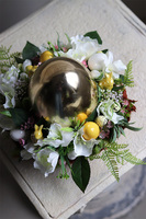 Easter Decor, Pióra Glamour, wielkanocny stroik