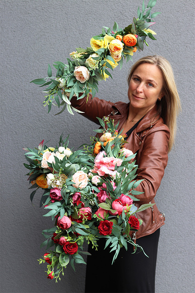 Tęcza Beauty, kolorowa girlanda kwiatowa