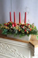 Joanna New, świąteczny stroik adwentowy