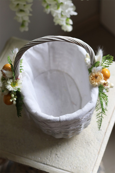 dekorowany koszyczek wielkanocny, Wella, wys.27cm