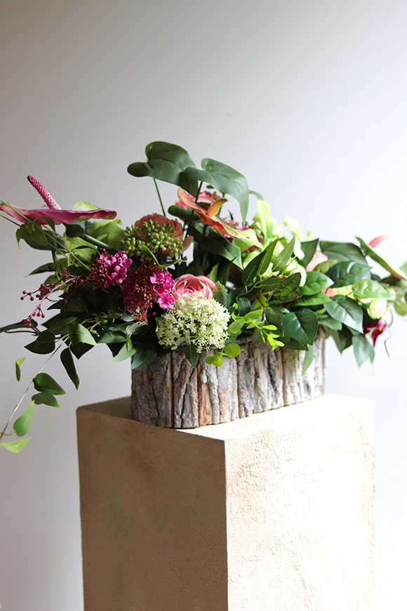 Leddenia, dekoracja nagrobna w skrzynce, wym.80x32x35cm