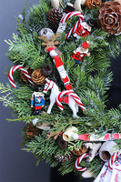 Bujany Konik, wysokiej jakości bożonarodzeniowy wianek, śr.38cm