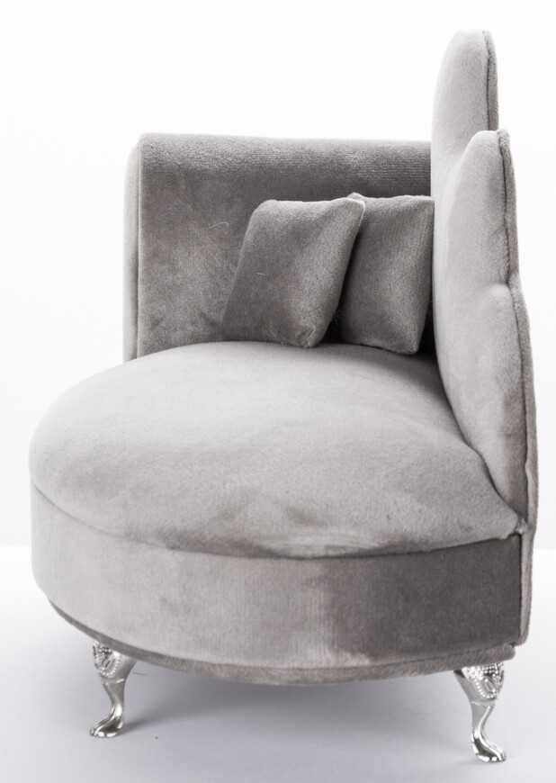 szkatułka / puzderko Florencja Wave Grey, wym.17x26.5x12.5cm