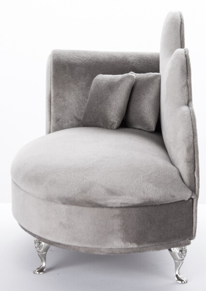 szkatułka / puzderko Florencja Wave Grey, wym.17x26.5x12.5cm