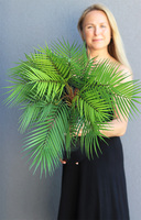 Kirabo, sztuczna palma w osłonce / donicy z tworzywa sztucznego, wys.74cm