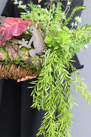 Żaba na Liściu, wianek na drzwi z żabkami