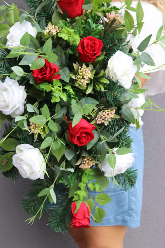 Sempre Poloniae, okazała wiązanka nagrobna patriotyczna	