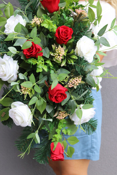 Sempre Poloniae, okazała wiązanka nagrobna patriotyczna	