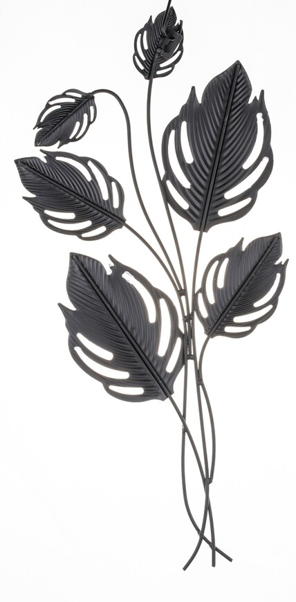 Jungle Flora, metalowy decor ścienny, wym.58x27x1.5cm 