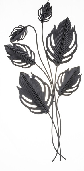 Jungle Flora, metalowy decor ścienny, wym.58x27x1.5cm
