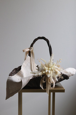 Merry Decor, dekorowany koszyczek wielkanocny, wys.30cm