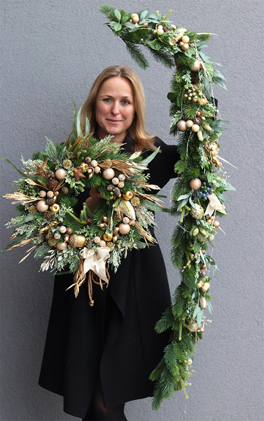 girlanda bożonarodzeniowa, Złota Kraina, dł.140cm  