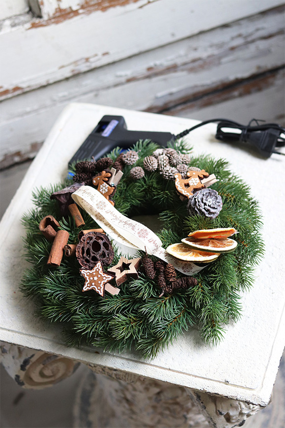 Do It Yourself Simple, wianek świąteczny do samodzielnego wykonania, śr.26cm