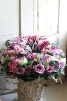 Gelina, bardzo bogaty wianek na drzwi, śr.54cm