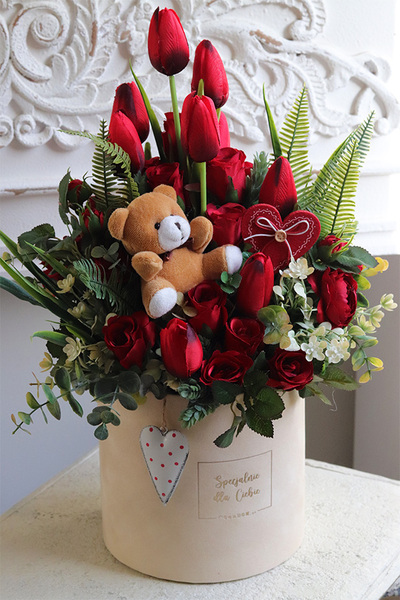 box kwiatowy Walentynkowy Dzień