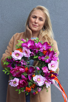 Radość w Makach, wianek dekoracyjny na drzwi