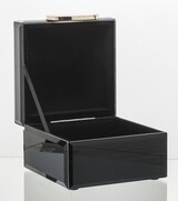 Agate Simple B, szklane puzderko / szkatułka na drobiazgi, wym.8x12.5x12.5cm