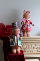 Gingerbread Gentleman, świąteczna figurka piernikowy ludek