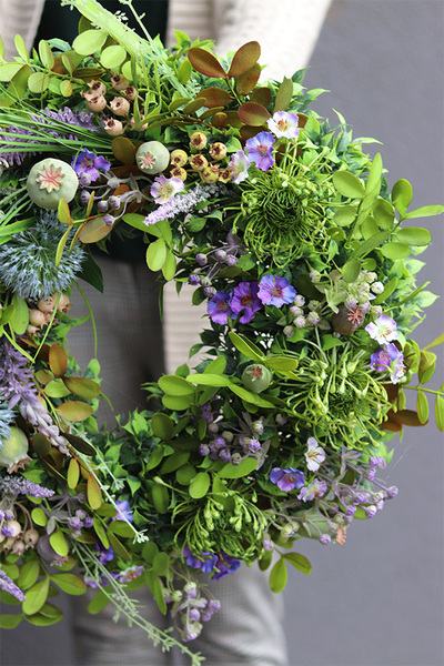 Uktana Green, zielony wianek na drzwi