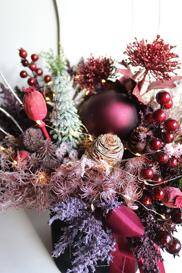 Violet Lux, flowerbox świąteczny	