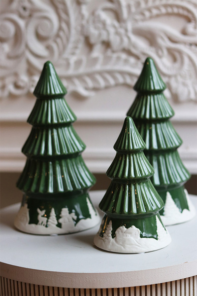 Simple Winter, choinka figurka świąteczna, zielona