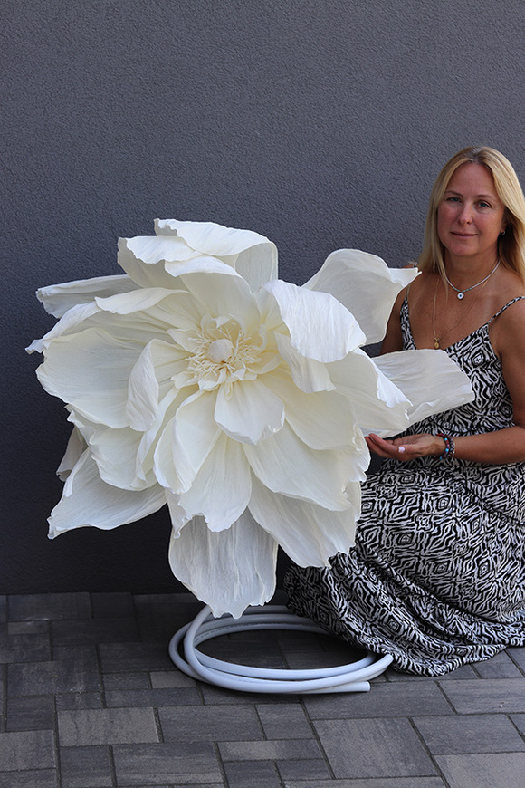 Peonia Paper Flowers, ręcznie robiony kwiat papierowy