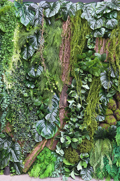 EcoGreen Wall, zielona ściana z roślin sztucznych panel
