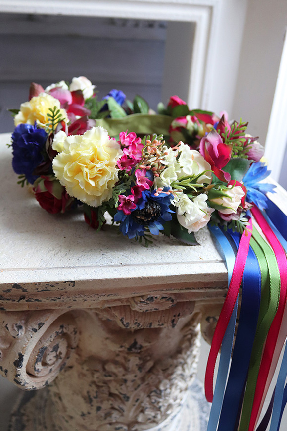 Folk, wianek na głowę rozmiar uniwersalny