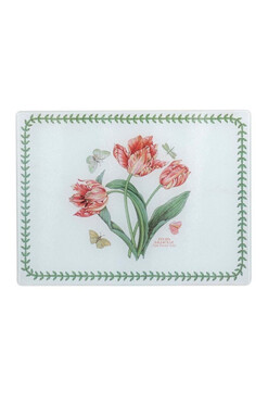 Botanic Garden, deska szklana do krojenia z tulipanem, wym.40x30cm