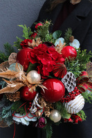 Golden Christmas 2, flowerbox świąteczny