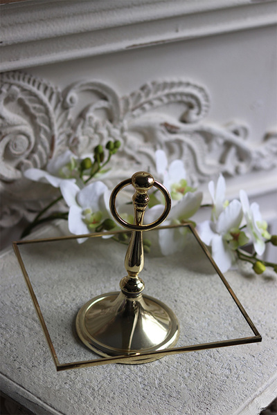 patera na nodze, kwadratowa, Lux Villa Gold Glamour