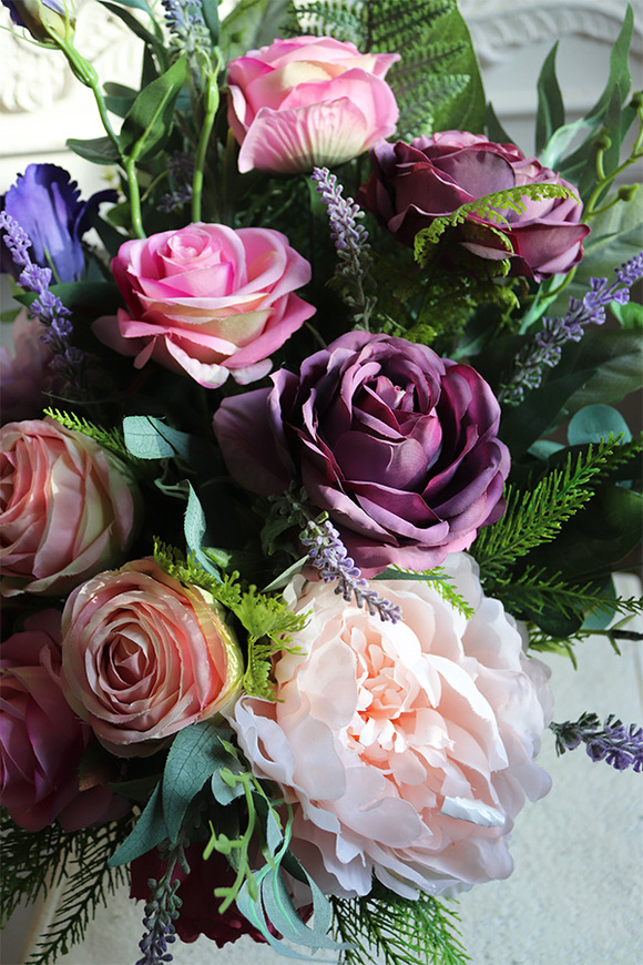 Maltika, bukiet nagrobny we wkładzie, dł.55cm