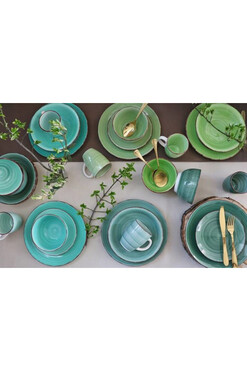 Green Line, komplet obiadowy dla 6 osób, 18 elementów 