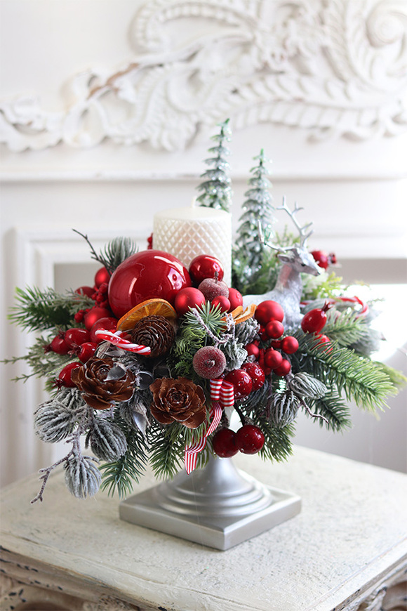 Leśny Poranek, adwentowy stroik na nodze