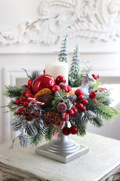 Leśny Poranek, adwentowy stroik na nodze