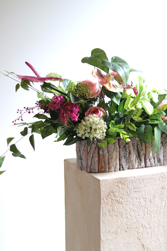 Leddenia, dekoracja nagrobna w skrzynce, wym.80x32x35cm