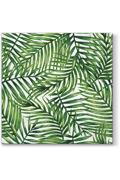 Tropical Leaves, serwetki papierowe z nadrukiem, kpl.20szt