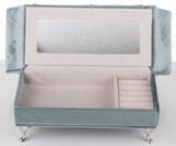 szkatułka / puzderko Florencja Serce Blue, wym. 15x25x10cm