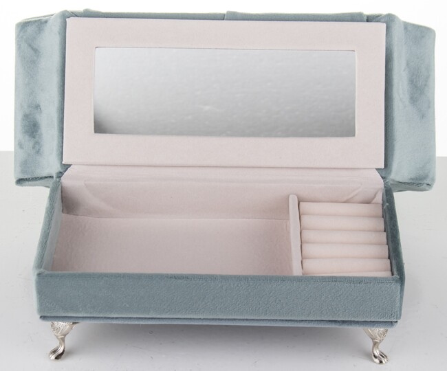 szkatułka / puzderko Florencja Serce Blue, wym. 15x25x10cm