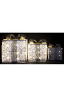 Rattan Gift Shiny B, świąteczne prezenty dekoracja LED