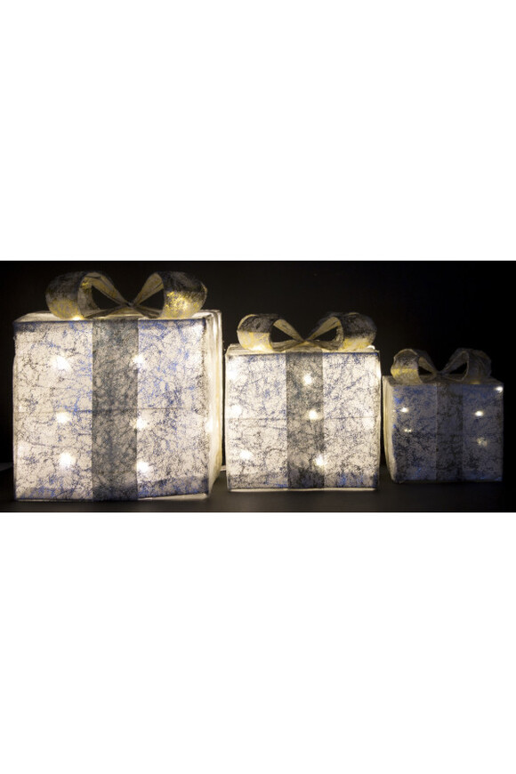 Rattan Gift Shiny B, świąteczne prezenty dekoracja LED