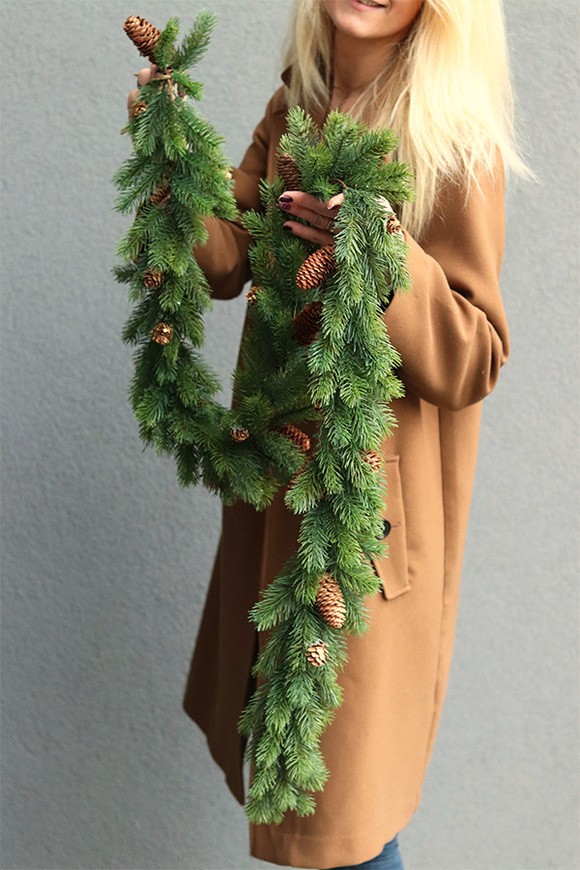 Natural Cones, realistyczna girlanda zimowa