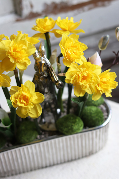 Lusilla 2, kompozycja wiosenna z żonkilami, wys.38cm