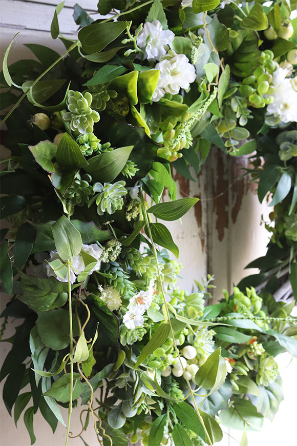 duży zielony wianek, Greenera