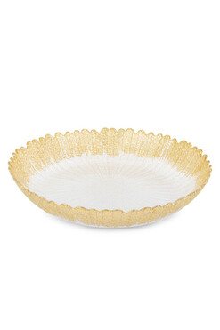 Melania, szklana misa dekoracyjna, wym.6x33x33cm