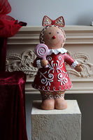 Gingerbread Lady, świąteczna figurka piernikowy ludek	