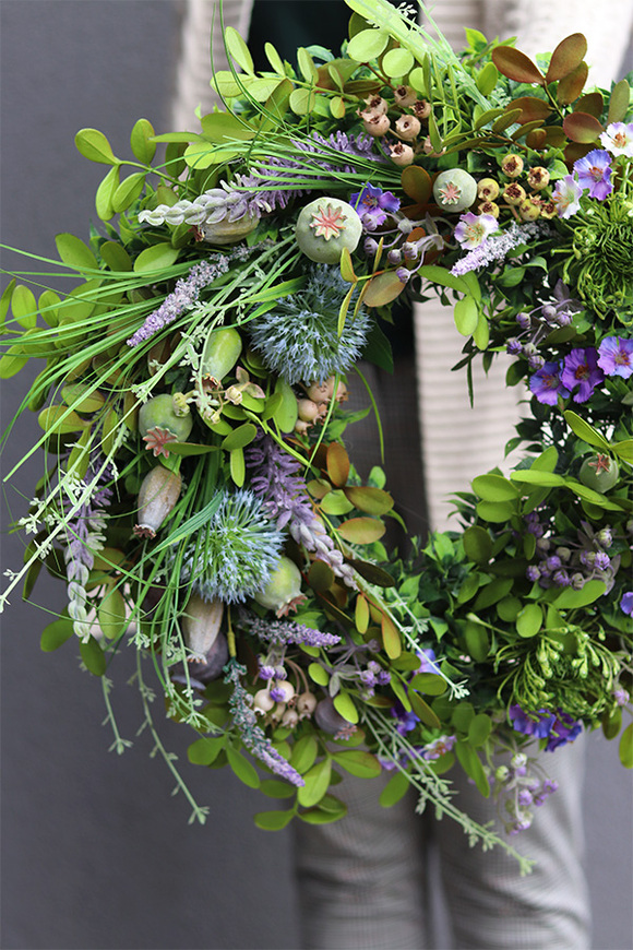 Uktana Green, zielony wianek na drzwi